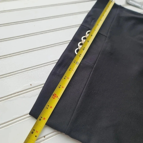 NWT Double Take Skirt Women Black Rayon Nylon Stretch Straight Pencil Knee Sz XL - Picture 2 of 8